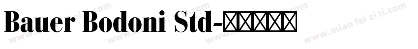 Bauer Bodoni Std字体转换